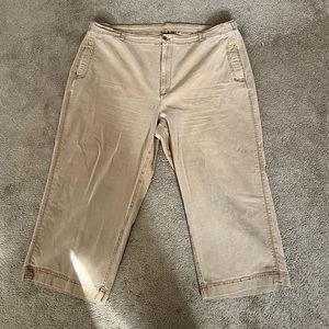 Old Navy Work Wear Cropped Wide Leg Pant
